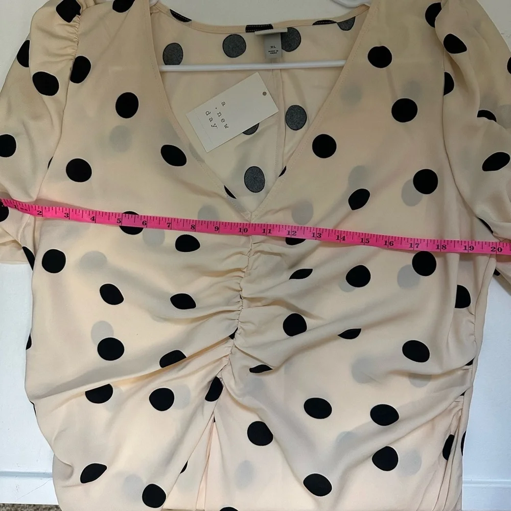 Mommy & Me Outfit Cream Dress with Black Dots by a new day size XL & 4/5T - Picture 11 of 13